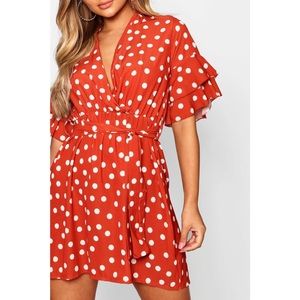 Boohoo Polka dot dress